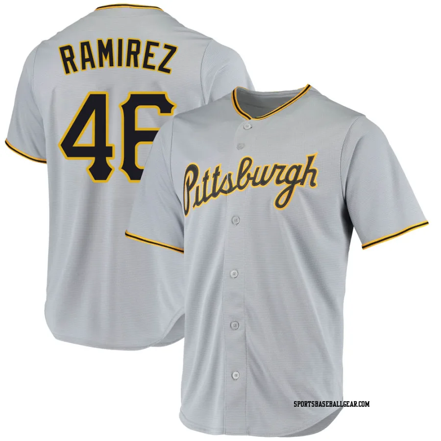 Yohan Ramirez Youth Pittsburgh Pirates Gray Replica Road Jersey