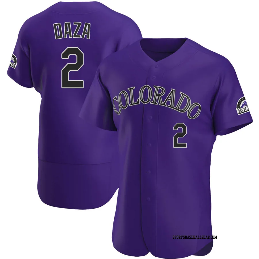 Yonathan Daza Men's Colorado Rockies Purple Authentic Alternate Jersey