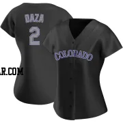 Yonathan Daza Women's Colorado Rockies Black Authentic Alternate Jersey