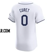 Yoniel Curet Men's Tampa Bay Rays White Elite Home Jersey