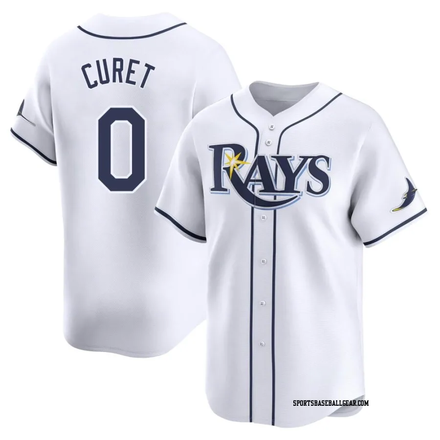 Yoniel Curet Men's Tampa Bay Rays White Limited Home Jersey