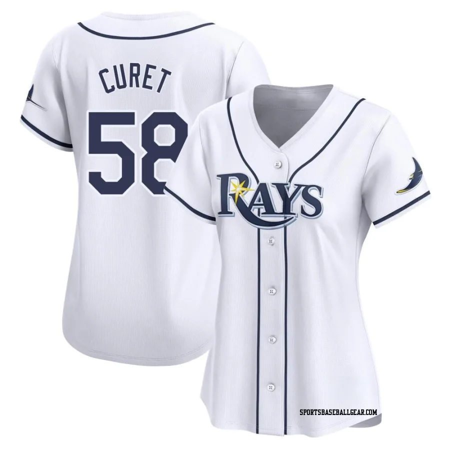 Yoniel Curet Women's Tampa Bay Rays White Limited Home Jersey