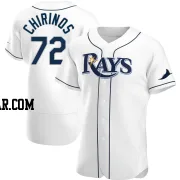 Yonny Chirinos Men's Tampa Bay Rays White Authentic Home Jersey