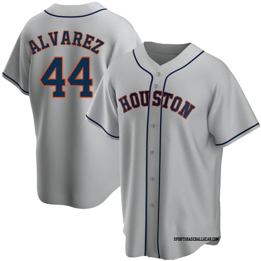 Yordan Alvarez Men's Houston Astros Gray Replica Road Jersey