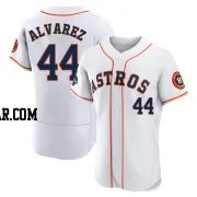 Yordan Alvarez Men's Houston Astros White Authentic 2022 World Series Champions Home Jersey