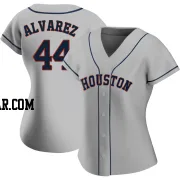 Yordan Alvarez Women's Houston Astros Gray Authentic Road 2020 Jersey