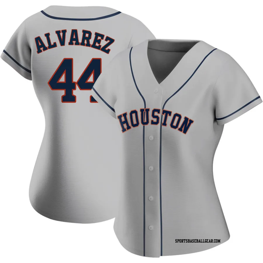 Yordan Alvarez Women's Houston Astros Gray Authentic Road 2020 Jersey