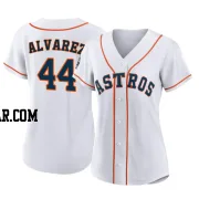 Yordan Alvarez Women's Houston Astros White Authentic 2022 World Series Home Jersey