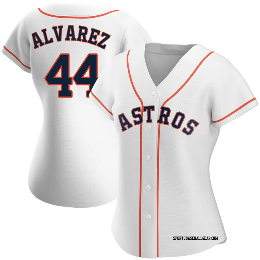 Yordan Alvarez Women's Houston Astros White Authentic Home Jersey