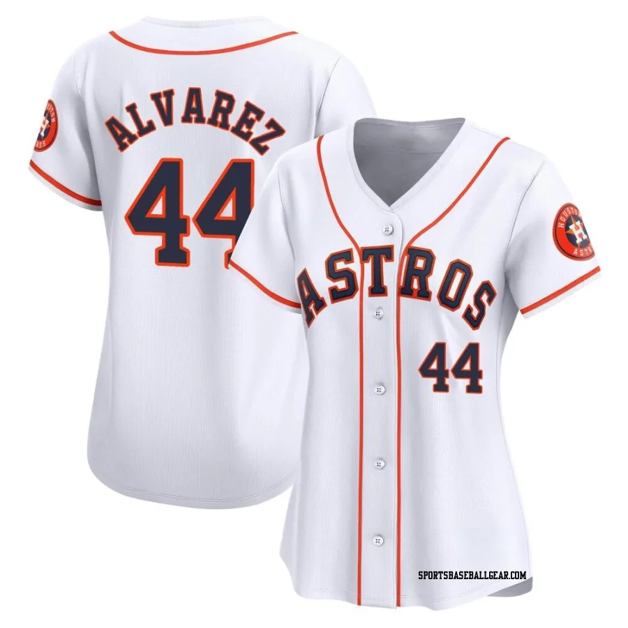 Yordan Alvarez Women's Houston Astros White Limited Home Jersey