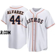 Yordan Alvarez Youth Houston Astros White Replica 2022 World Series Home Jersey