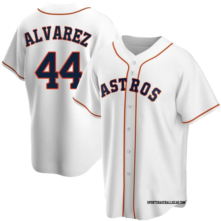 Yordan Alvarez Youth Houston Astros White Replica Home Jersey