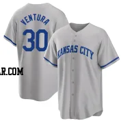 Yordano Ventura Men's Kansas City Royals Gray Replica 2022 Road Jersey