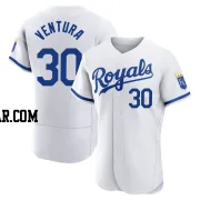 Yordano Ventura Men's Kansas City Royals White Authentic 2022 Home Jersey