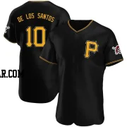 Yordany De Los Santos Men's Pittsburgh Pirates Black Authentic Alternate Jersey