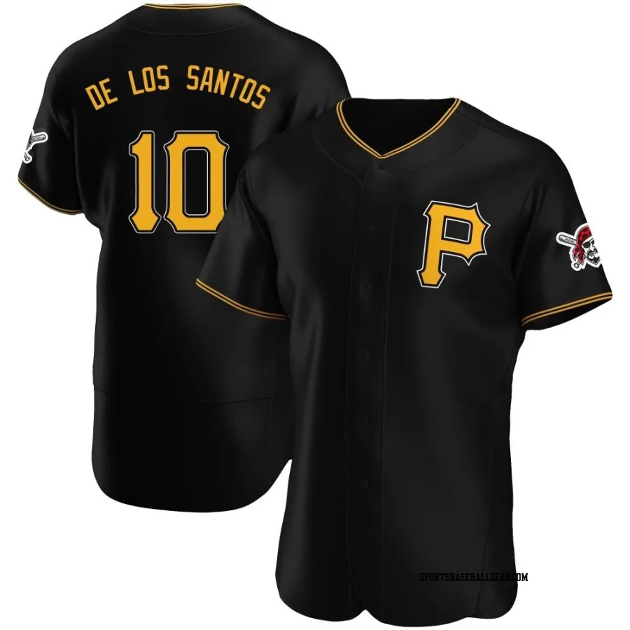 Yordany De Los Santos Men's Pittsburgh Pirates Black Authentic Alternate Jersey