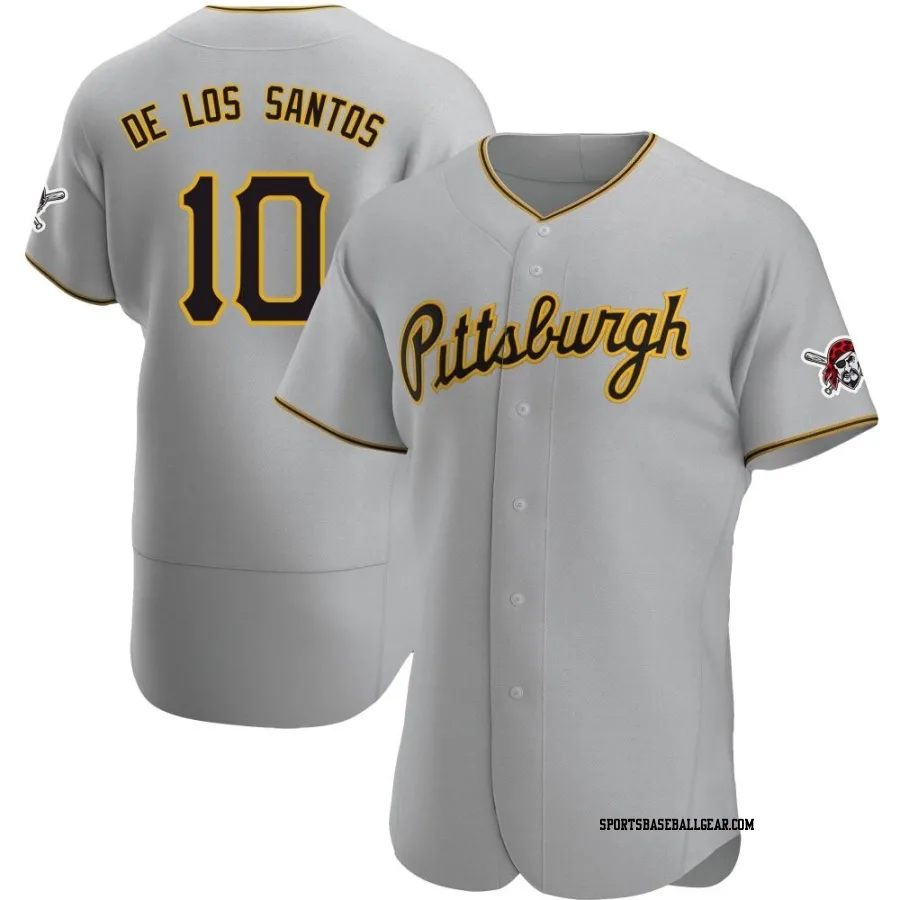 Yordany De Los Santos Men's Pittsburgh Pirates Gray Authentic Road Jersey