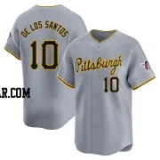 Yordany De Los Santos Men's Pittsburgh Pirates Gray Limited Away Jersey