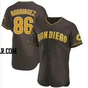 Yorman Rodriguez Men's San Diego Padres Brown Authentic Road Jersey