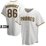 Yorman Rodriguez Men's San Diego Padres White/Brown Replica Home Jersey