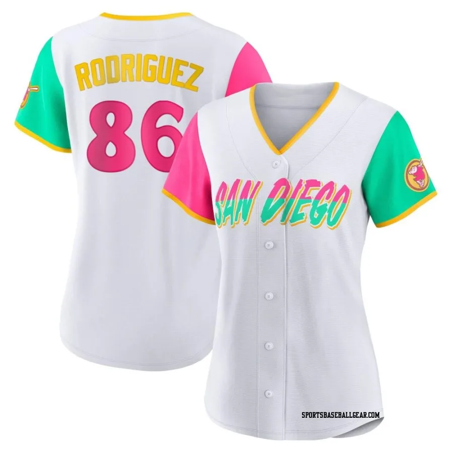 Yorman Rodriguez Women's San Diego Padres White Replica 2022 City Connect Jersey