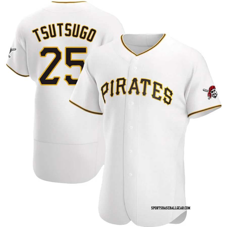 Yoshi Tsutsugo Men's Pittsburgh Pirates White Authentic Home Jersey