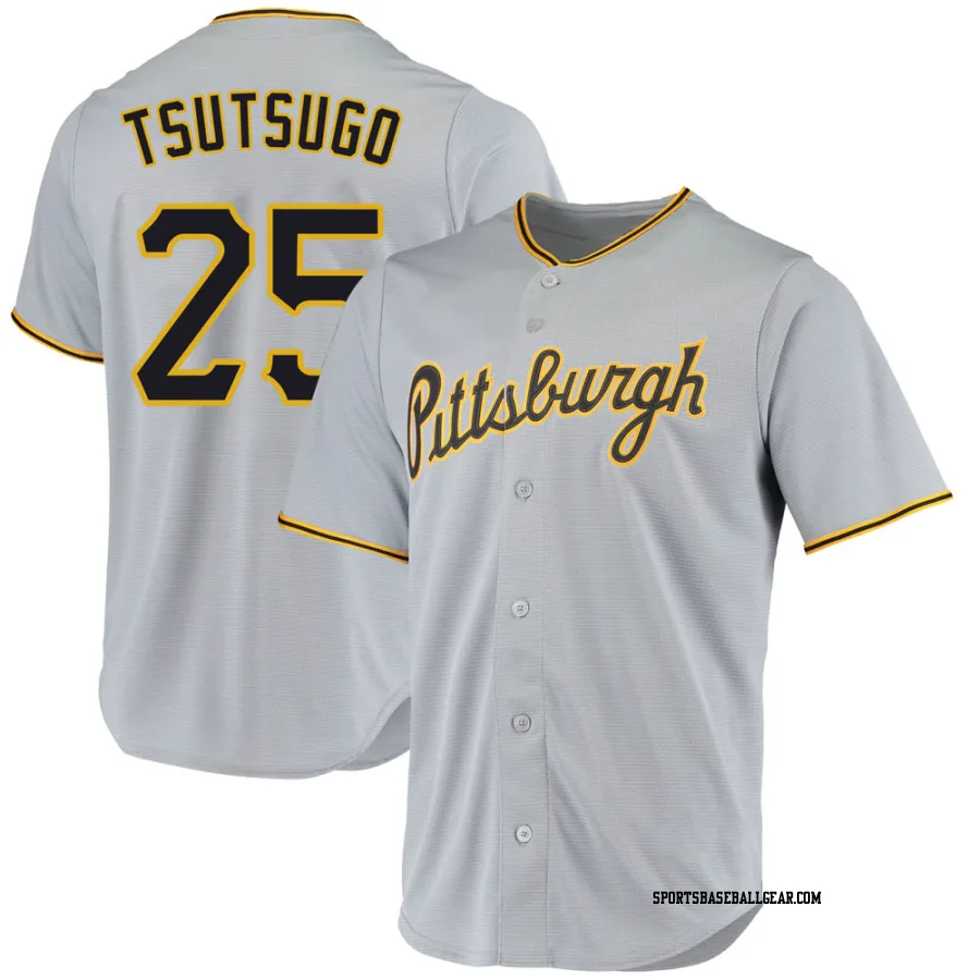 Yoshi Tsutsugo Youth Pittsburgh Pirates Gray Replica Road Jersey