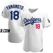 Yoshinobu Yamamoto Men's Los Angeles Dodgers White Authentic Home Jersey