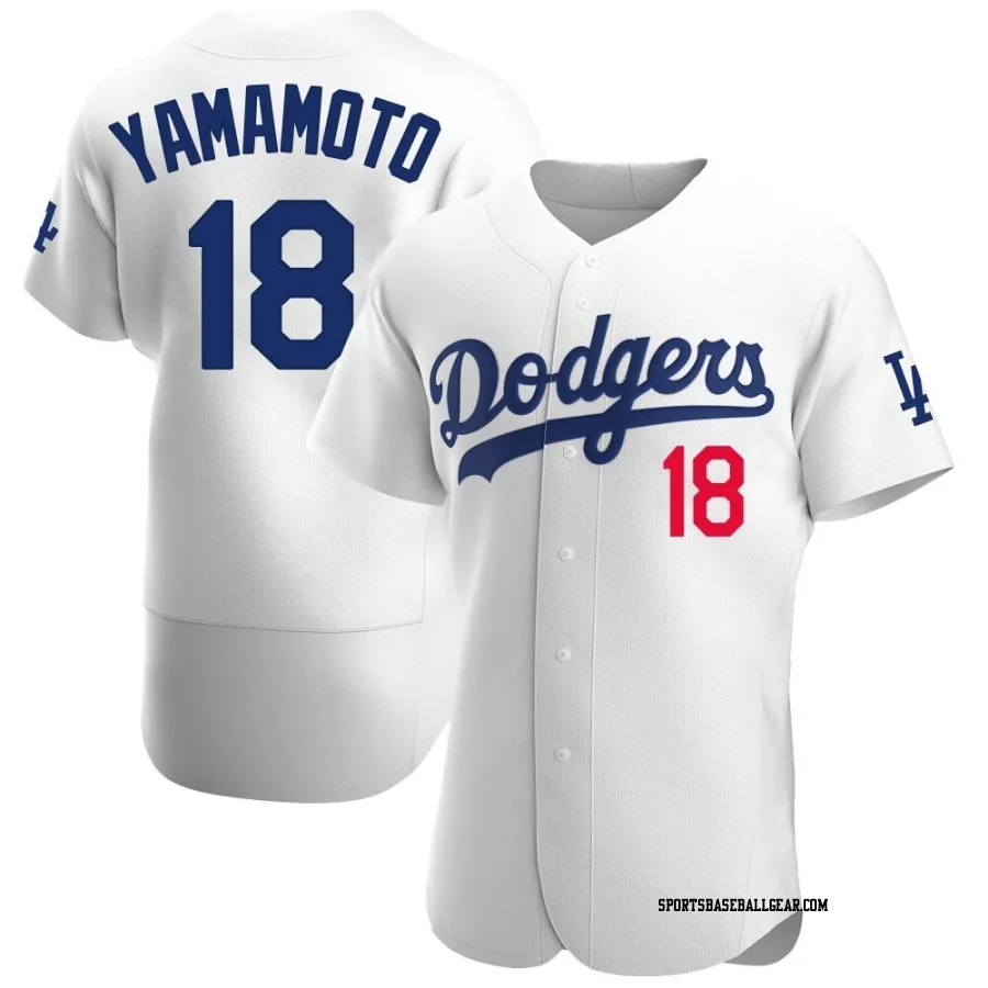 Yoshinobu Yamamoto Men's Los Angeles Dodgers White Authentic Home Jersey