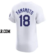 Yoshinobu Yamamoto Men's Los Angeles Dodgers White Elite Home Jersey