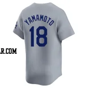 Yoshinobu Yamamoto Youth Los Angeles Dodgers Gray Limited Away Jersey