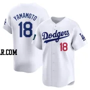 Yoshinobu Yamamoto Youth Los Angeles Dodgers White Limited 2024 World Tour Seoul Series Home Jersey