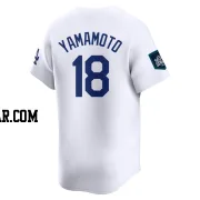 Yoshinobu Yamamoto Youth Los Angeles Dodgers White Limited 2024 World Tour Seoul Series Home Jersey