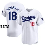 Yoshinobu Yamamoto Youth Los Angeles Dodgers White Limited Home Jersey