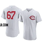 Yosver Zulueta Men's Cincinnati Reds White Authentic 2022 Field Of Dreams Jersey