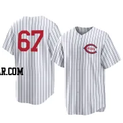 Yosver Zulueta Men's Cincinnati Reds White Replica 2022 Field Of Dreams Jersey