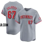 Yosver Zulueta Youth Cincinnati Reds Gray Limited Away Jersey