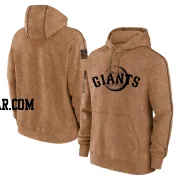 Youth San Francisco Giants Brown 2023 Salute to Service Club Pullover Hoodie