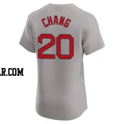 Yu Chang Men's Boston Red Sox Gray Elite Road Jersey