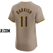 Yu Darvish Men's San Diego Padres Brown Elite Alternate Jersey