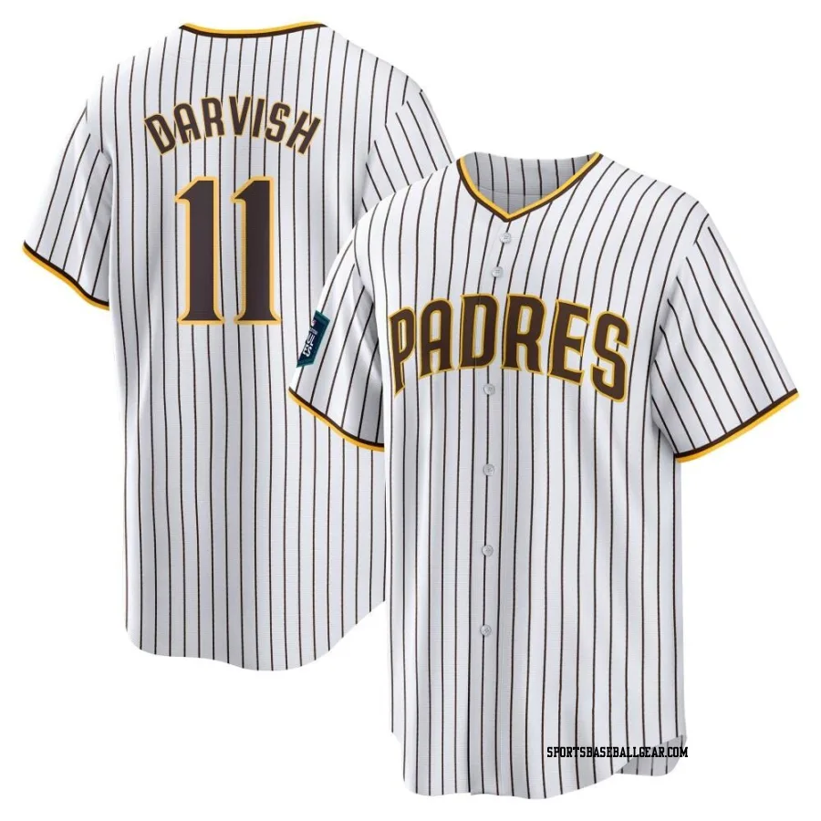 Yu Darvish Men's San Diego Padres White Replica 2024 World Tour Seoul Series Home Jersey