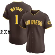 Yuki Matsui Men's San Diego Padres Brown Elite Road Vapor Premier Jersey