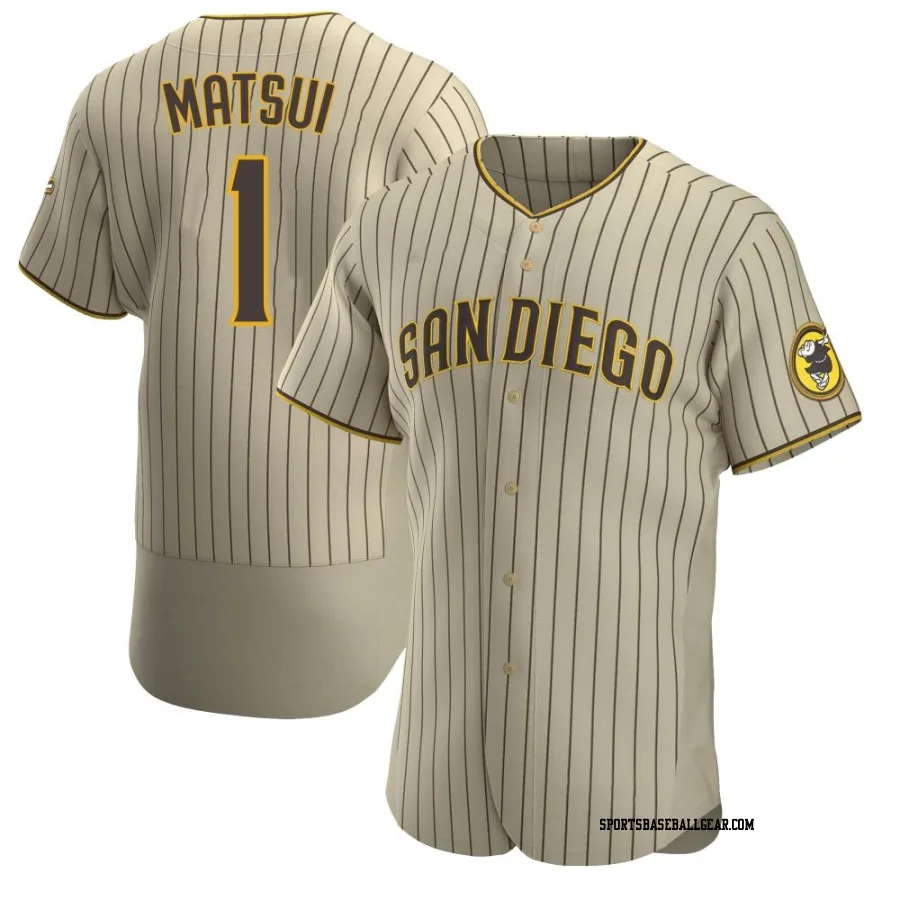 Yuki Matsui Men's San Diego Padres Tan/Brown Authentic Alternate Jersey