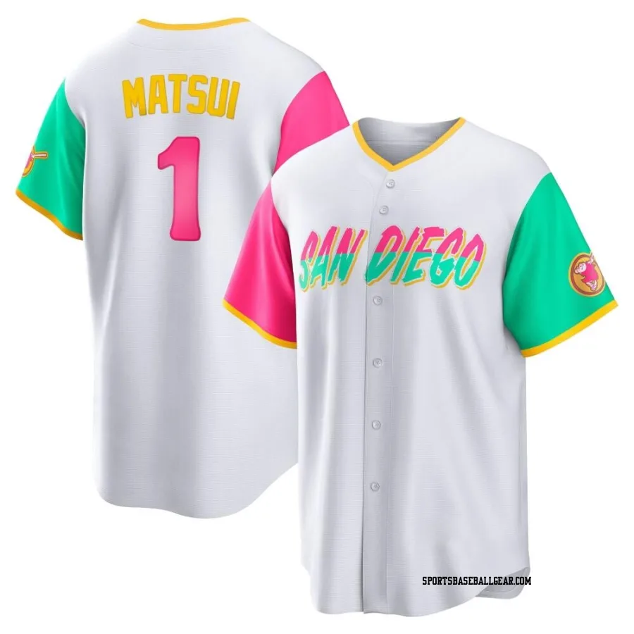 Yuki Matsui Men's San Diego Padres White Replica 2022 City Connect Jersey