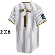 Yuki Matsui Men's San Diego Padres White Replica 2024 World Tour Seoul Series Home Jersey