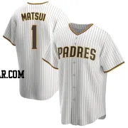 Yuki Matsui Men's San Diego Padres White/Brown Replica Home Jersey