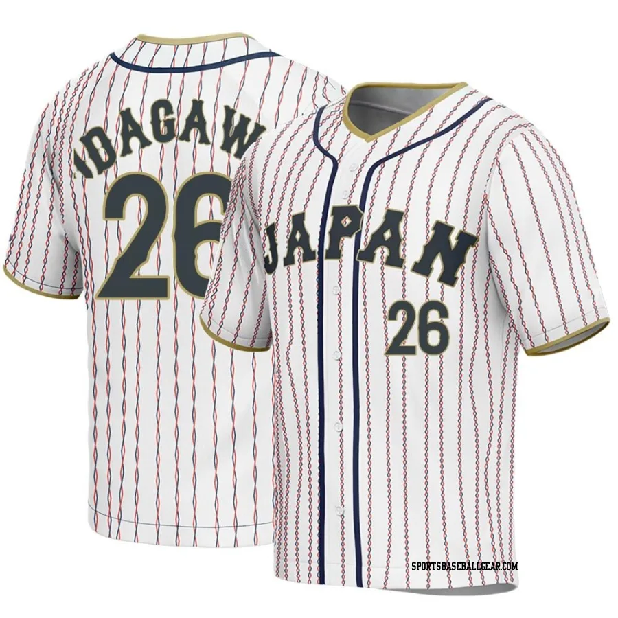 Yuki Udagawa Men's Japan Baseball White Replica 2023 World Baseball Classic Jersey