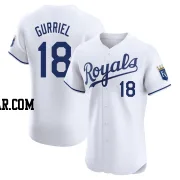 Yuli Gurriel Men's Kansas City Royals White Elite Home Jersey