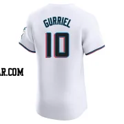 Yuli Gurriel Men's Miami Marlins White Elite Home Jersey