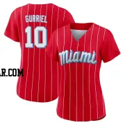 Yuli Gurriel Women's Miami Marlins Red Replica 2021 City Connect Jersey